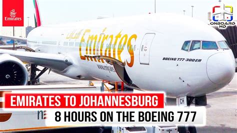 Johannesburg, South Africa to Dubai, United Arab Emirates.